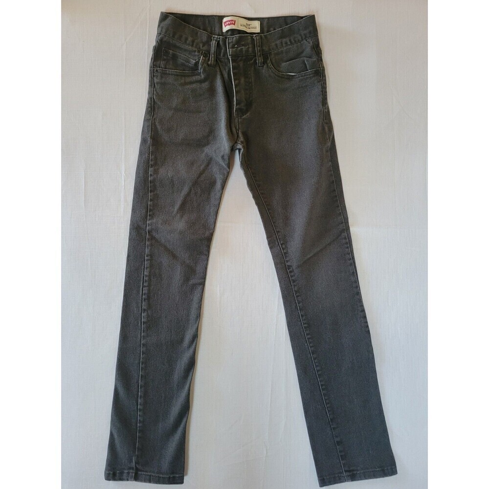 Levi's 510 Jeans Boy's Super Skinny 26x26 Faded Gray Stretch Denim Jeans 12 Reg